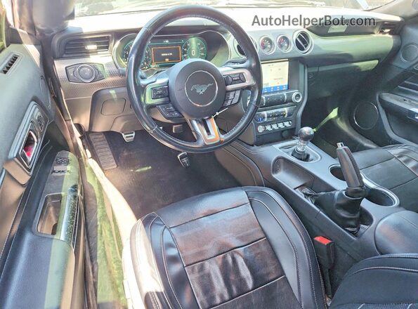 1FA6P8CF1K5192996 2019 FORD MUSTANG Black წინა პანელის ხედი