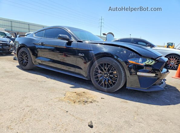 1FA6P8CF1K5192996 2019 FORD MUSTANG Black წინა მარჯვენა