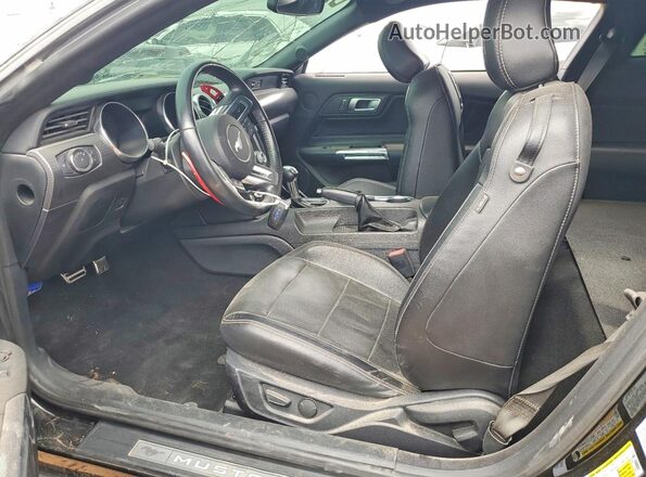 1FA6P8CF1L5169932 2020 FORD MUSTANG Black წინა სალონის ხედი