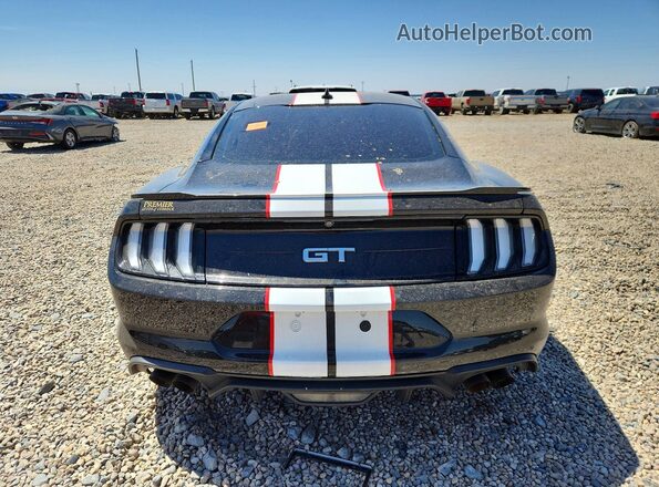 1FA6P8CF1M5116343 2021 FORD MUSTANG Black Rear view