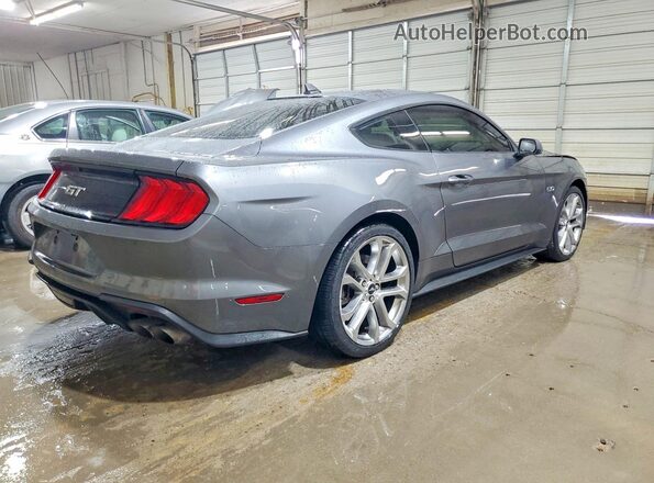 1FA6P8CF1M5154705 2021 FORD MUSTANG Угольный Задняя правая четверть