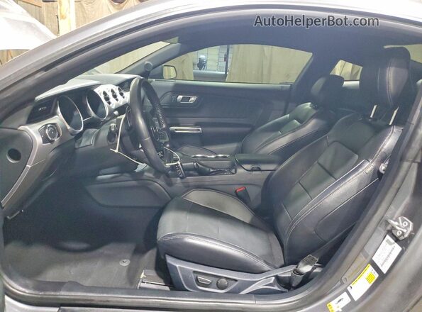 1FA6P8CF1M5154705 2021 FORD MUSTANG Угольный Вид салона спереди