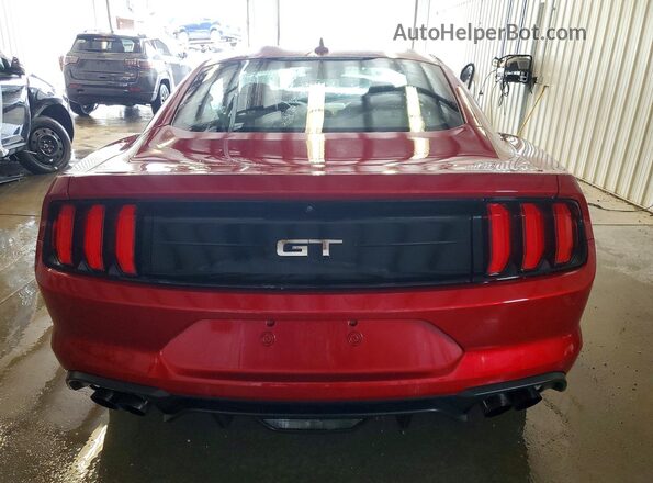 1FA6P8CF1M5156020 2021 FORD MUSTANG Red უკანა ხედი