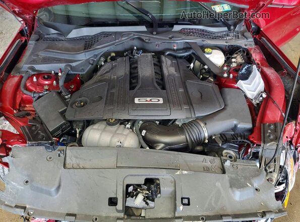 1FA6P8CF1M5156020 2021 FORD MUSTANG Red უკანა სალონის ხედი