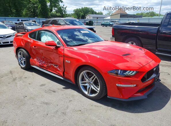 1FA6P8CF1N5111466 2022 FORD MUSTANG Red Передня права чверть