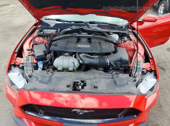 1FA6P8CF1N5111466 2022 FORD MUSTANG Red Вид задньої частини салону