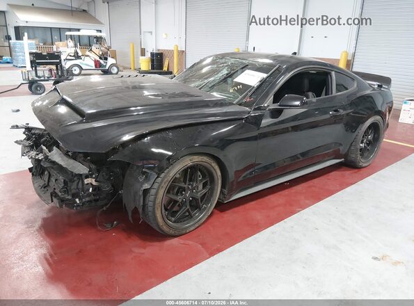 1FA6P8CF1N5131572 2022 FORD MUSTANG Черный Передняя левая четверть
