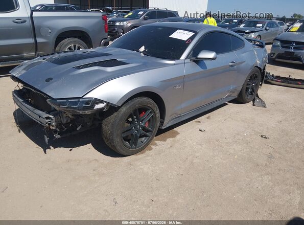 1FA6P8CF1N5142149 2022 FORD MUSTANG Silver Front left