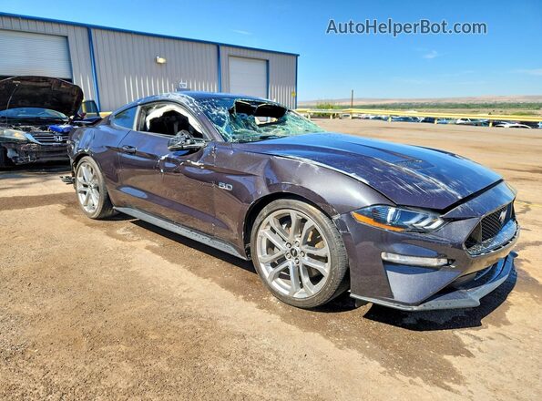 1FA6P8CF1P5306132 2023 FORD MUSTANG Gray Przód prawy