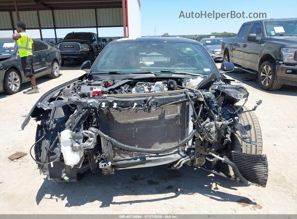 1FA6P8CF1R5401034 2024 FORD MUSTANG Черный Вид задней части салона