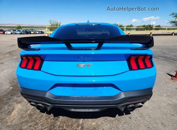 1FA6P8CF1R5409862 2024 FORD MUSTANG Blue Widok z tyłu