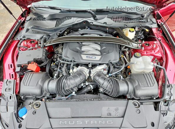 1FA6P8CF1T5401736 2026 FORD MUSTANG Red Rear interior view
