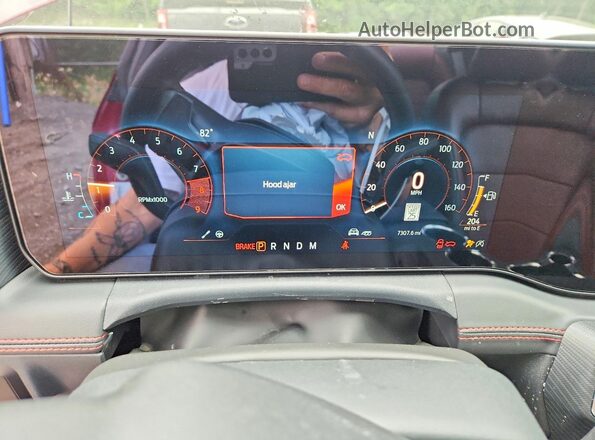 1FA6P8CF1T5401736 2026 FORD MUSTANG Red Instrument cluster view
