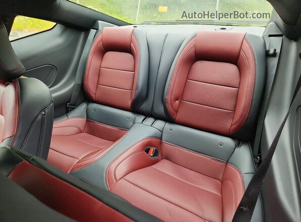 1FA6P8CF1T5401736 2026 FORD MUSTANG Red Rear seats view