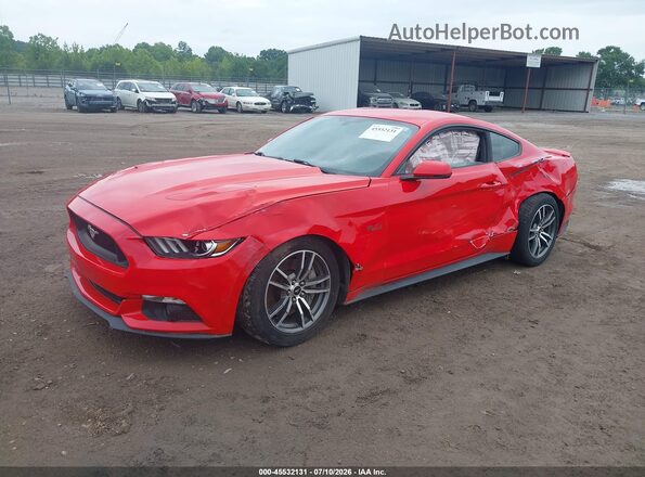 1FA6P8CF2G5227911 2016 FORD MUSTANG Красный Передняя левая четверть