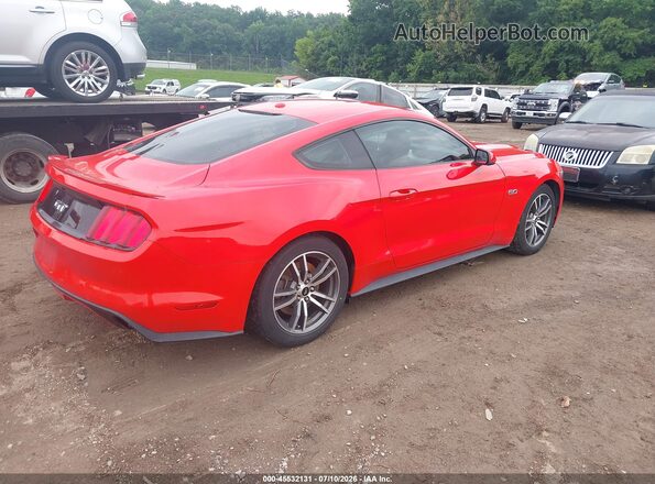 1FA6P8CF2G5227911 2016 FORD MUSTANG Красный Задняя правая четверть