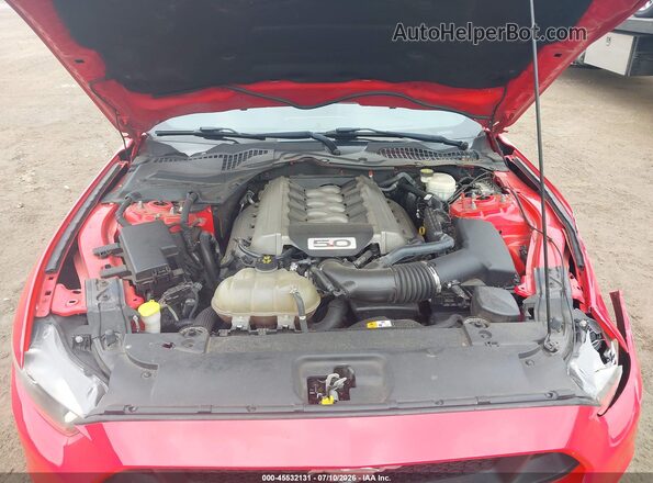 1FA6P8CF2G5227911 2016 FORD MUSTANG Красный Вид сзади