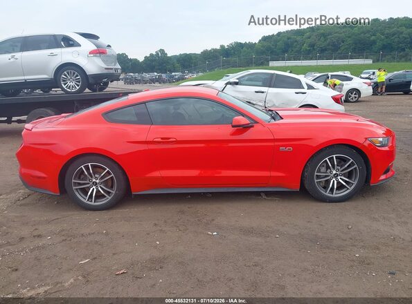 1FA6P8CF2G5227911 2016 FORD MUSTANG Красный Вид задней части салона