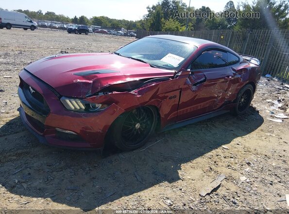 1FA6P8CF2G5243784 2016 FORD MUSTANG Red Front left