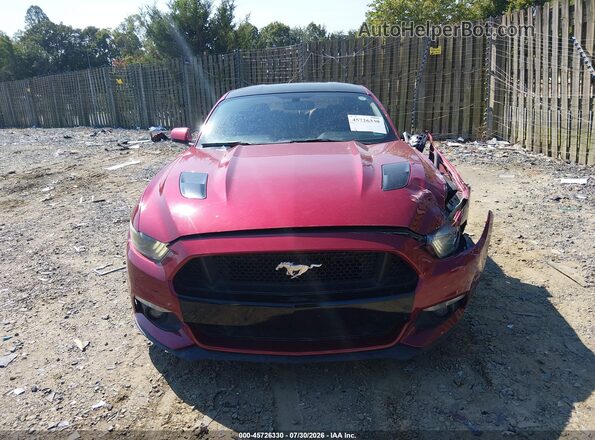 1FA6P8CF2G5243784 2016 FORD MUSTANG Red Instrument cluster view