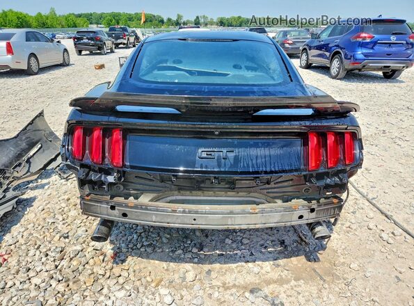 1FA6P8CF2G5294878 2016 FORD MUSTANG Черный Вид сзади