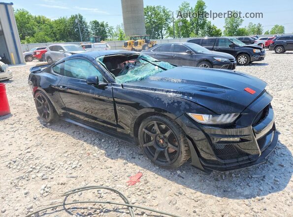 1FA6P8CF2G5294878 2016 FORD MUSTANG Черный Передняя правая четверть