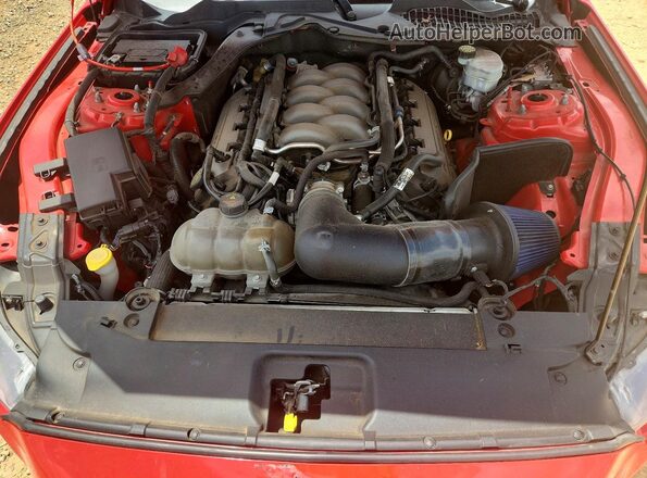 1FA6P8CF2H5263342 2017 FORD MUSTANG Red Rear interior view