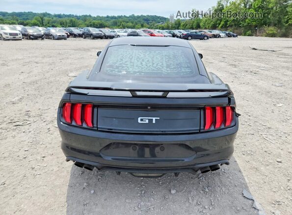 1FA6P8CF2J5127640 2018 FORD MUSTANG Black უკანა ხედი