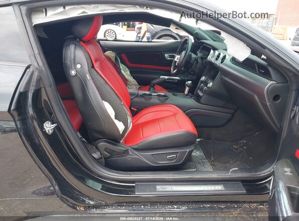 1FA6P8CF2J5146317 2018 FORD MUSTANG Black Front interior view