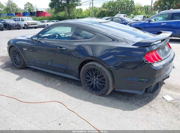 1FA6P8CF2J5182606 2018 FORD MUSTANG Черный Задняя левая четверть