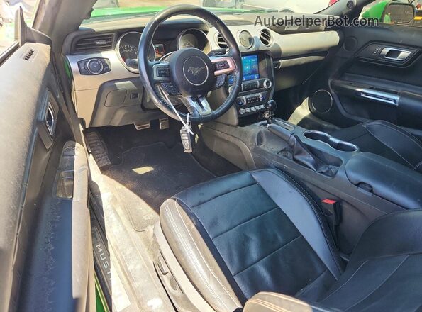 1FA6P8CF2K5103999 2019 FORD MUSTANG Green წინა პანელის ხედი