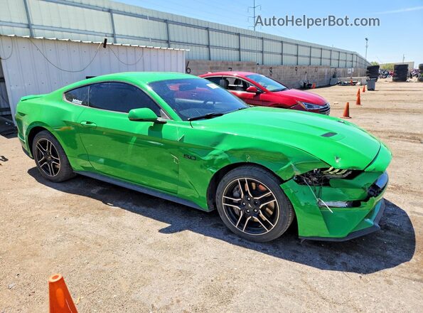 1FA6P8CF2K5103999 2019 FORD MUSTANG Green წინა მარჯვენა