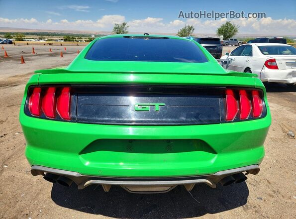 1FA6P8CF2K5103999 2019 FORD MUSTANG Green უკანა ხედი