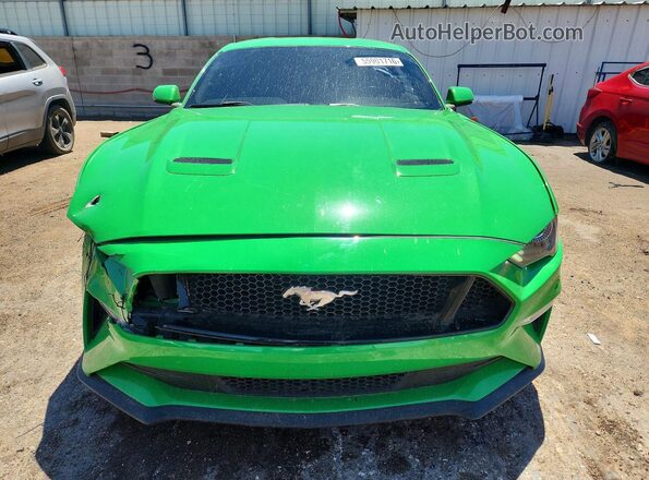 1FA6P8CF2K5103999 2019 FORD MUSTANG Green წინა ხედი