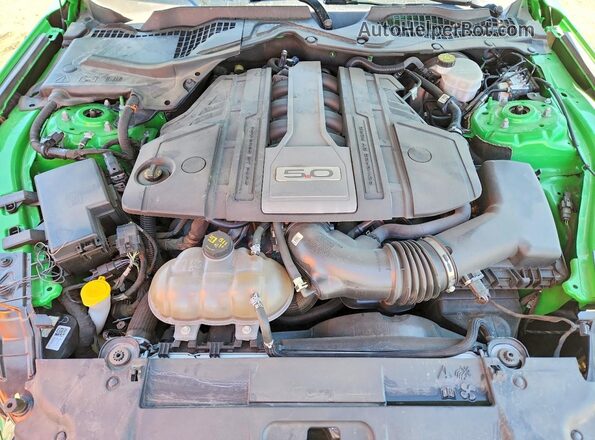 1FA6P8CF2K5103999 2019 FORD MUSTANG Green უკანა სალონის ხედი