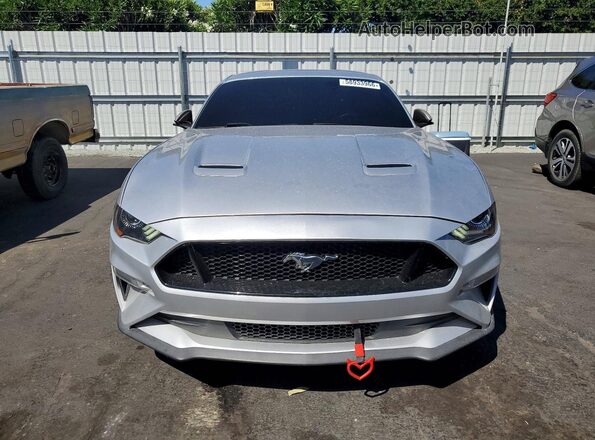 1FA6P8CF2K5150739 2019 FORD MUSTANG Silver Front view