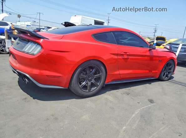 1FA6P8CF2K5153057 2019 FORD MUSTANG Red Задня права чверть