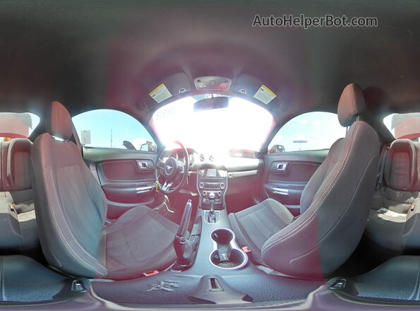 1FA6P8CF2K5153057 2019 FORD MUSTANG Red Вид наклейки з VIN-кодом