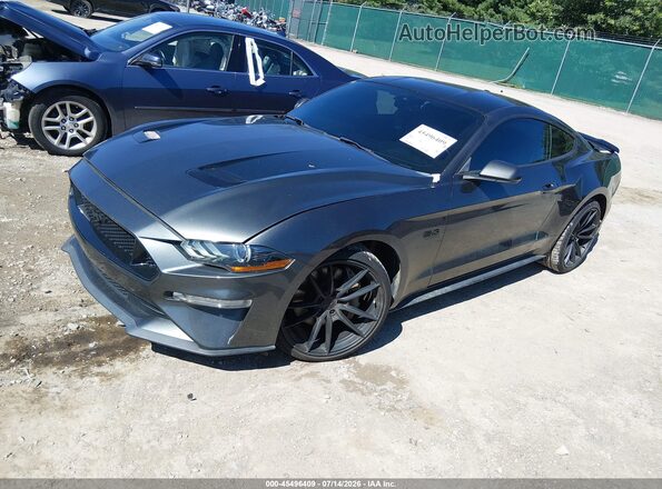 1FA6P8CF2L5129472 2020 FORD MUSTANG Серый Передняя левая четверть