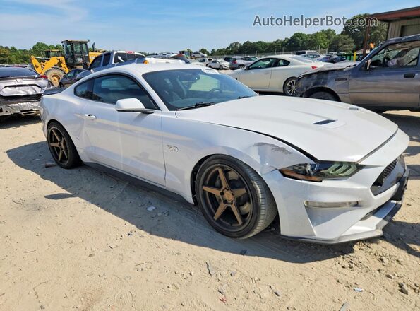 1FA6P8CF2L5142691 2020 FORD MUSTANG Белый Передняя правая четверть