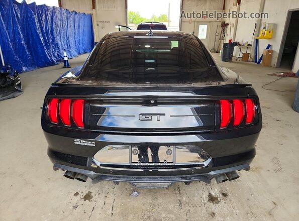 1FA6P8CF2L5159099 2020 FORD MUSTANG Черный Вид сзади