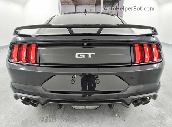 1FA6P8CF2M5102676 2021 FORD MUSTANG Black Вид ззаду
