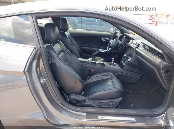 1FA6P8CF2M5110633 2021 FORD MUSTANG Gray Vista interior delantera
