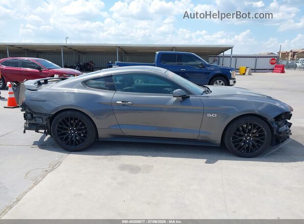 1FA6P8CF2M5110633 2021 FORD MUSTANG Gray Vista interior de 360 grados