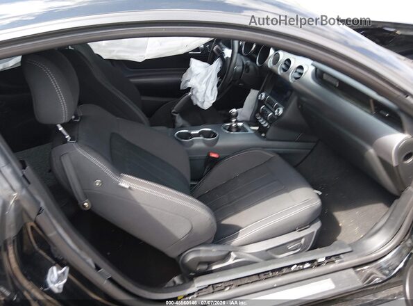 1FA6P8CF2M5113631 2021 FORD MUSTANG Black წინა სალონის ხედი
