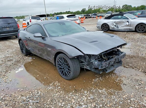 1FA6P8CF2M5140408 2021 FORD MUSTANG Charcoal წინა მარჯვენა