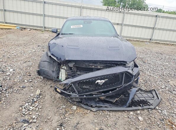 1FA6P8CF2M5156222 2021 FORD MUSTANG Синий Вид спереди