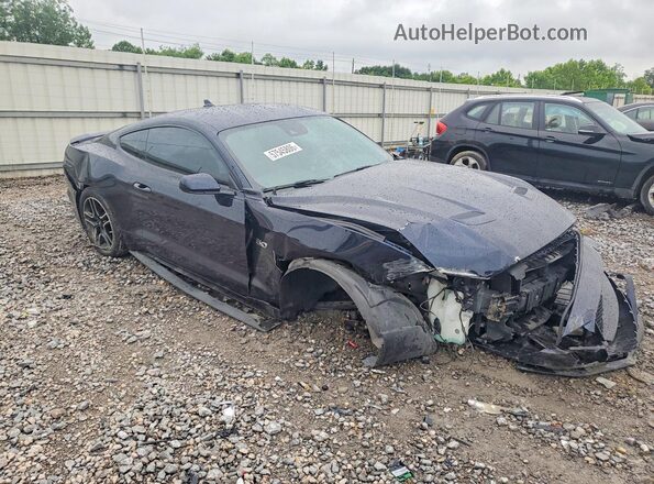 1FA6P8CF2M5156222 2021 FORD MUSTANG Синий Передняя правая четверть