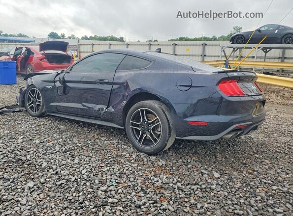 1FA6P8CF2M5156222 2021 FORD MUSTANG Синий Задняя левая четверть