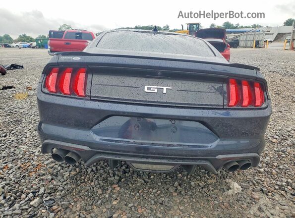 1FA6P8CF2M5156222 2021 FORD MUSTANG Синий Вид сзади